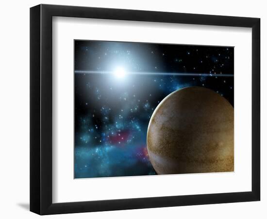 Planet And Star-Thufir-Framed Art Print