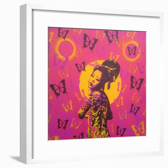 Planet Asia-Abstract Graffiti-Framed Giclee Print