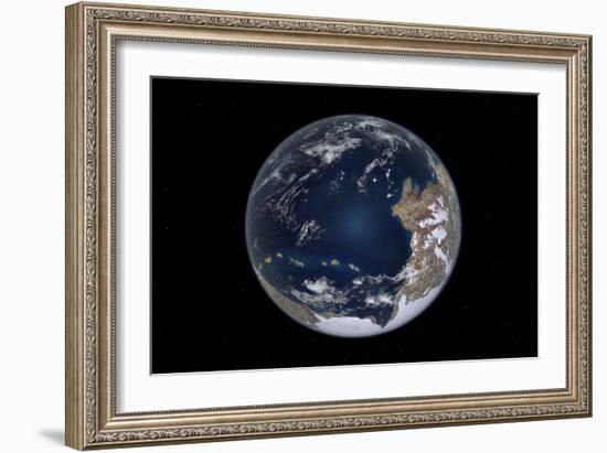 Planet Earth 600 Million Years Ago Following the Cryogenian Period-null-Framed Art Print