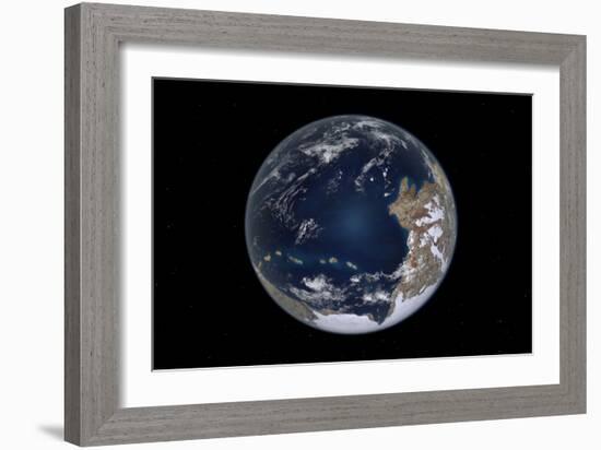 Planet Earth 600 Million Years Ago Following the Cryogenian Period-null-Framed Art Print