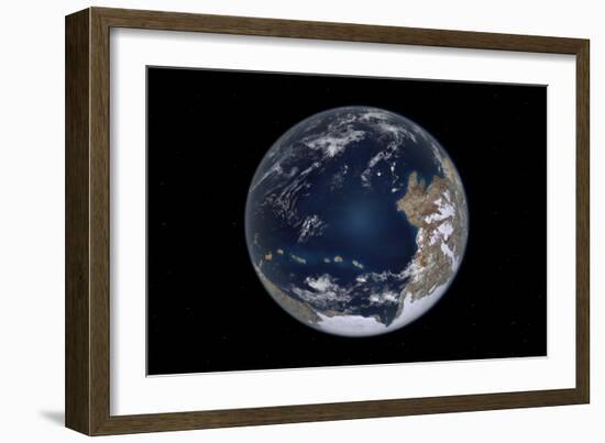 Planet Earth 600 Million Years Ago Following the Cryogenian Period-null-Framed Art Print