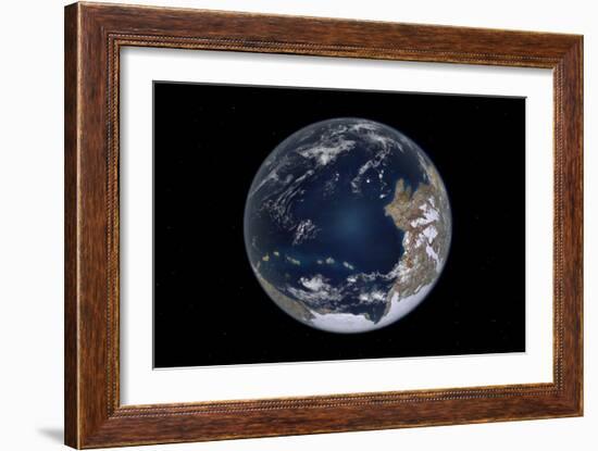 Planet Earth 600 Million Years Ago Following the Cryogenian Period-null-Framed Art Print