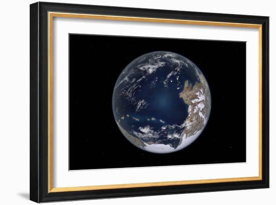 Planet Earth 600 Million Years Ago Following the Cryogenian Period-null-Framed Art Print