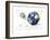 Planet Earth with Electric Cable, Plug and Socket-null-Framed Art Print