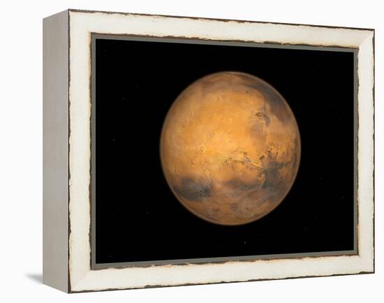 Planet Mars-Stocktrek Images-Framed Premier Image Canvas