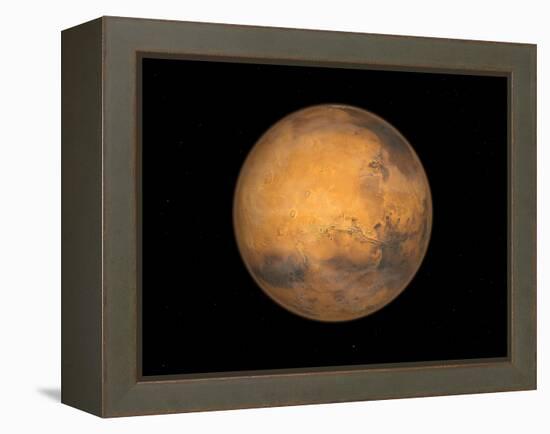 Planet Mars-Stocktrek Images-Framed Premier Image Canvas