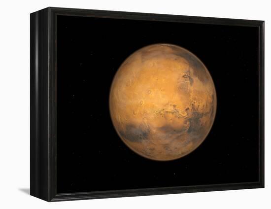 Planet Mars-Stocktrek Images-Framed Premier Image Canvas