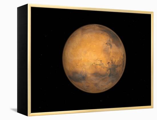 Planet Mars-Stocktrek Images-Framed Premier Image Canvas