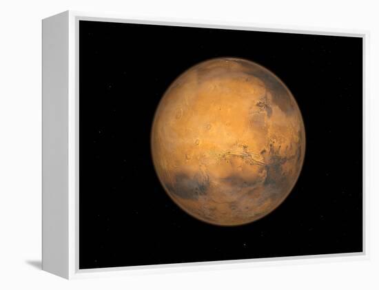 Planet Mars-Stocktrek Images-Framed Premier Image Canvas