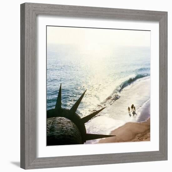 Planet of the Apes, 1968, Statue of Liberty-null-Framed Premium Photographic Print