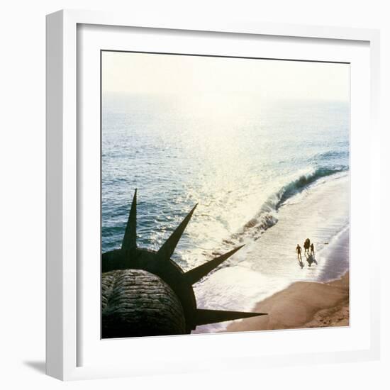 Planet of the Apes, 1968, Statue of Liberty-null-Framed Premium Photographic Print