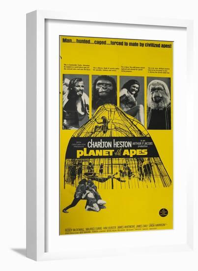 Planet of the Apes, 1968-null-Framed Art Print