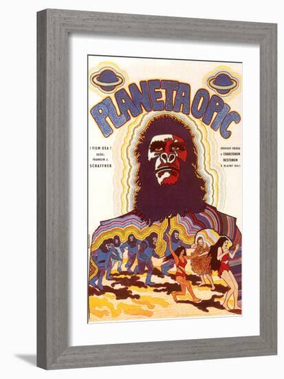 Planet of the Apes, Czchecoslovakian Movie Poster, 1968-null-Framed Art Print