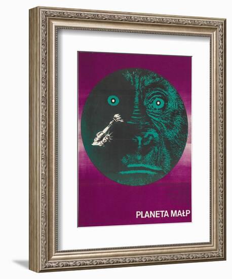 Planet of the Apes, Polish Movie Poster, 1968-null-Framed Premium Giclee Print