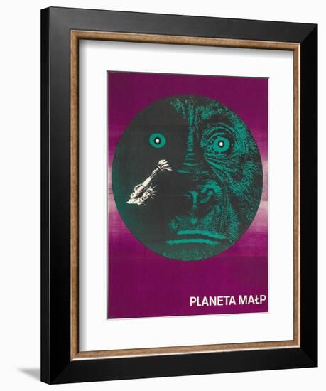 Planet of the Apes, Polish Movie Poster, 1968-null-Framed Premium Giclee Print