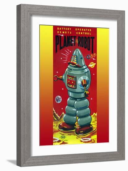 Planet Robot-null-Framed Art Print