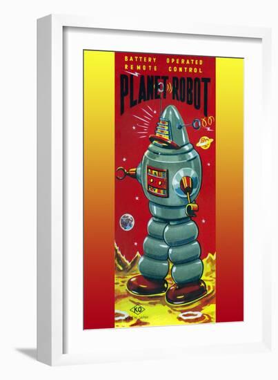 Planet Robot-null-Framed Art Print