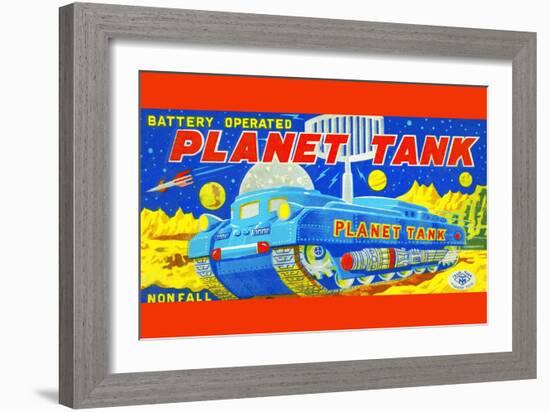 Planet Tank-null-Framed Art Print