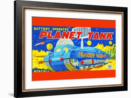 Planet Tank-null-Framed Art Print