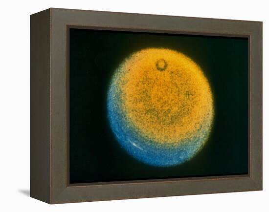 Planet Uranus, Taken by Voyager 2-null-Framed Premier Image Canvas