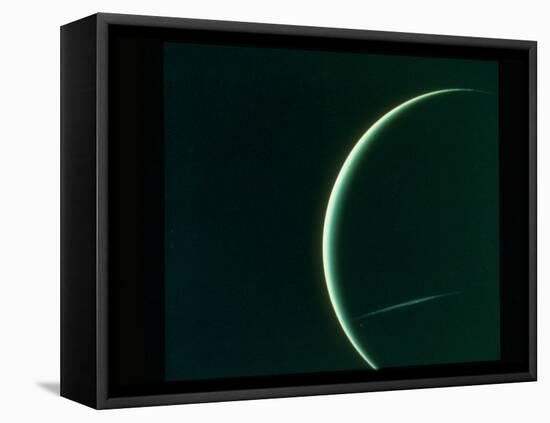 Planet Uranus Taken from Voyager 2 Spacecraft-null-Framed Premier Image Canvas