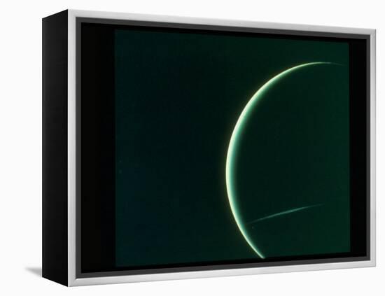 Planet Uranus Taken from Voyager 2 Spacecraft-null-Framed Premier Image Canvas