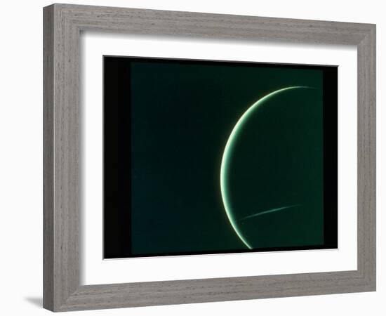 Planet Uranus Taken from Voyager 2 Spacecraft-null-Framed Photographic Print