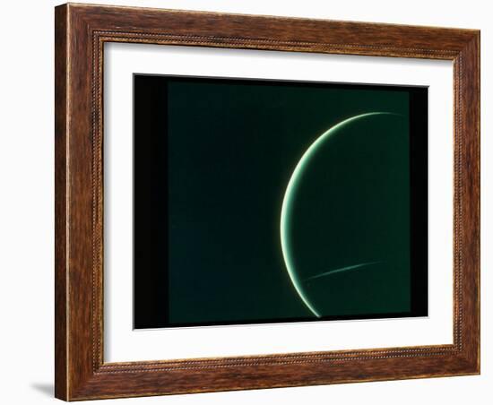 Planet Uranus Taken from Voyager 2 Spacecraft-null-Framed Photographic Print