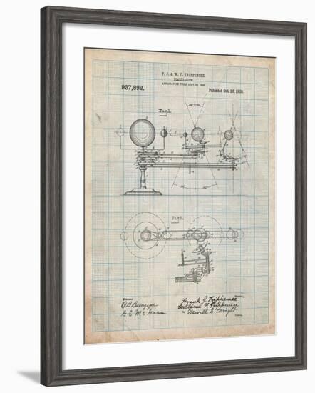 Planetarium 1909 Patent-Cole Borders-Framed Art Print