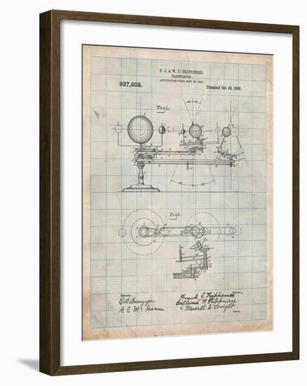 Planetarium 1909 Patent-Cole Borders-Framed Art Print