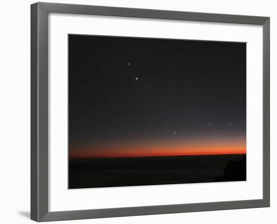 Planetary Conjunction, Optical Image-Eckhard Slawik-Framed Premium Photographic Print