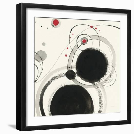 Planetary III with Red-Shirley Novak-Framed Art Print