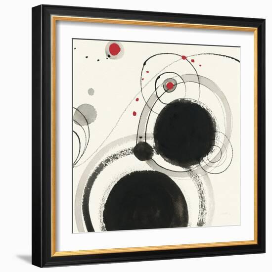 Planetary III with Red-Shirley Novak-Framed Art Print