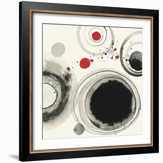 Planetary IV with Red-Shirley Novak-Framed Art Print