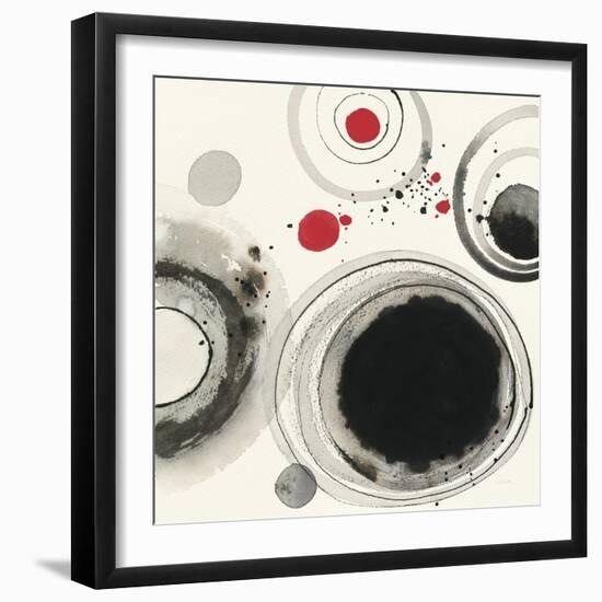 Planetary IV with Red-Shirley Novak-Framed Art Print