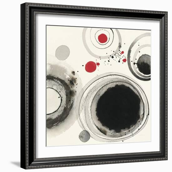 Planetary IV with Red-Shirley Novak-Framed Art Print