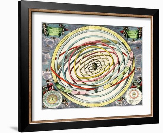 Planetary Orbits, Harmonia Macrocosmica, 1660-Science Source-Framed Giclee Print