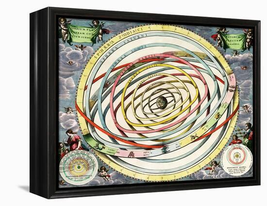 Planetary Orbits, Harmonia Macrocosmica, 1660-Science Source-Framed Premier Image Canvas