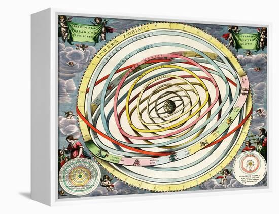 Planetary Orbits, Harmonia Macrocosmica, 1660-Science Source-Framed Premier Image Canvas