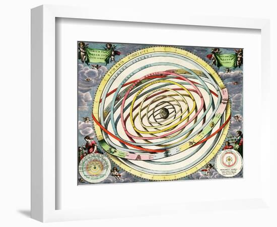 Planetary Orbits, Harmonia Macrocosmica, 1660-Science Source-Framed Giclee Print