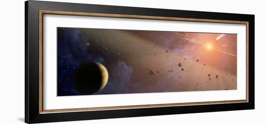 Planetary System Epsilon Eridani-Stocktrek Images-Framed Photographic Print