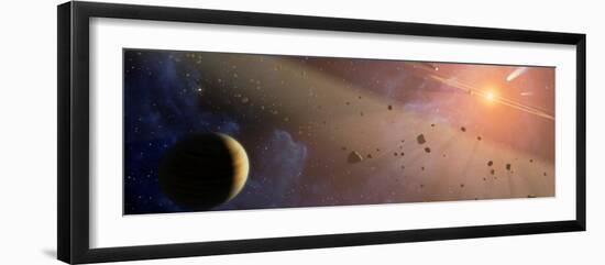 Planetary System Epsilon Eridani-Stocktrek Images-Framed Photographic Print