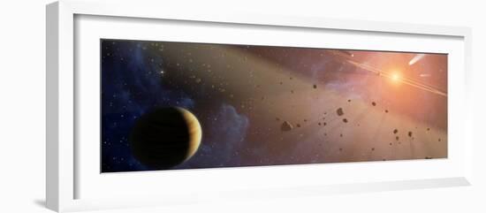 Planetary System Epsilon Eridani-Stocktrek Images-Framed Photographic Print