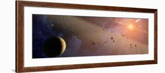 Planetary System Epsilon Eridani-Stocktrek Images-Framed Photographic Print