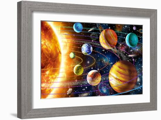 Planetary System-Adrian Chesterman-Framed Premium Giclee Print