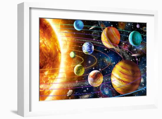 Planetary System-Adrian Chesterman-Framed Premium Giclee Print