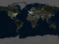 Whole Earth At Night, Satellite Image-PLANETOBSERVER-Photographic Print