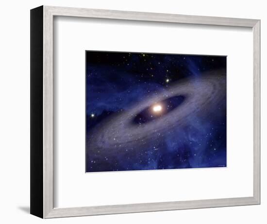 Planets and Asteroids Circle Around Not One, But Two Suns-Stocktrek Images-Framed Photographic Print