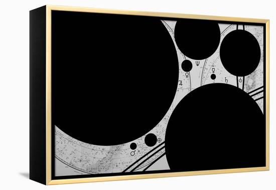 Planets and Symbols-null-Framed Stretched Canvas