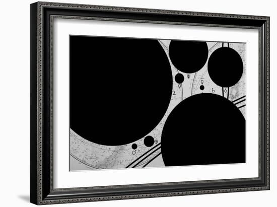 Planets and Symbols-null-Framed Art Print